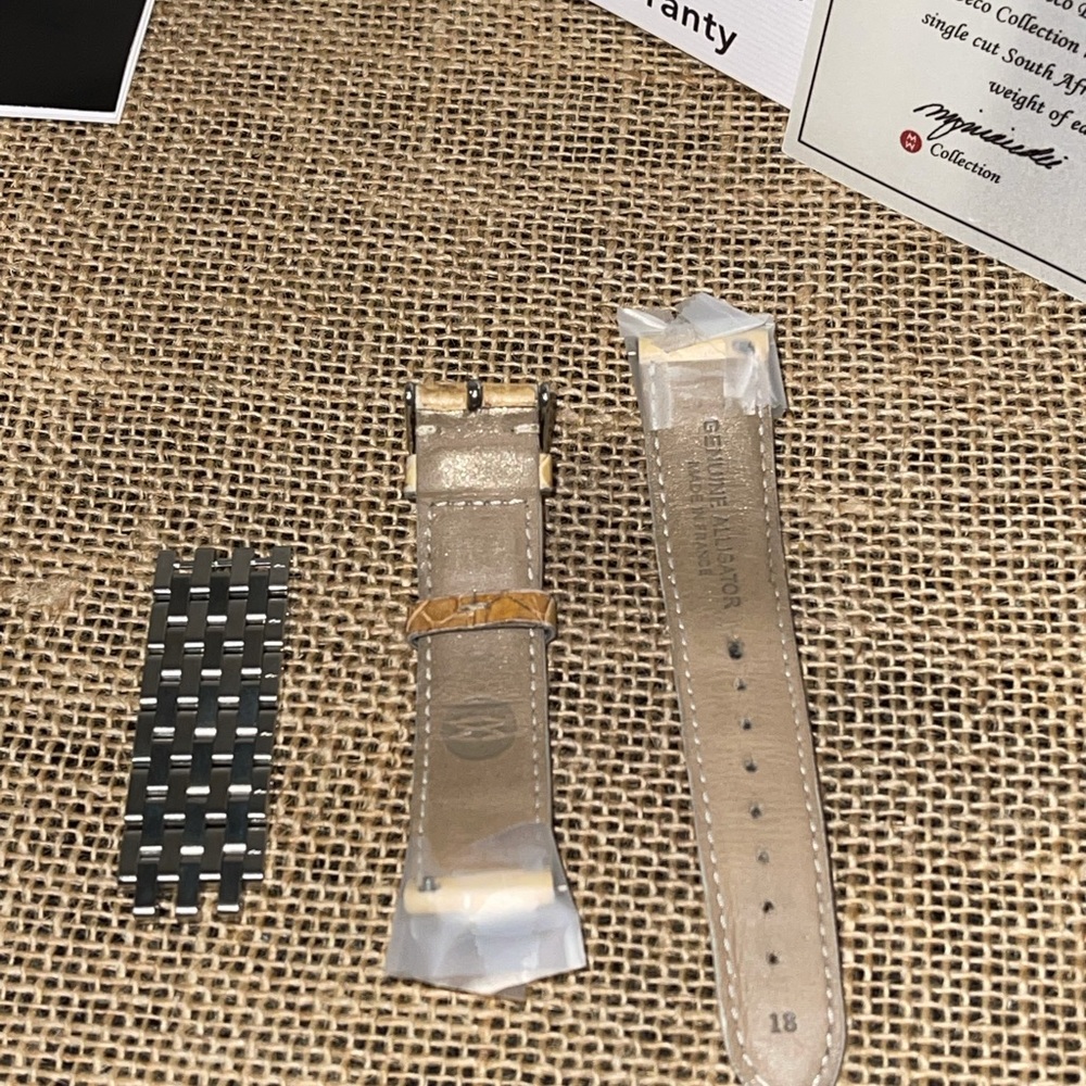 Michele Deco 18 Diamond MOP Bracelet Watch - Picture 14 of 16